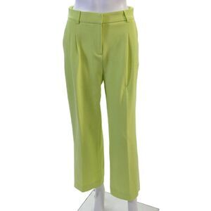 Christian Lacroix Womens Cropped Dress Pants Green Size 2